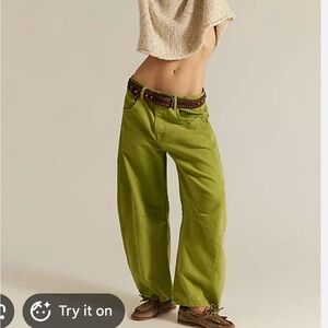 Free People Barrel jeans